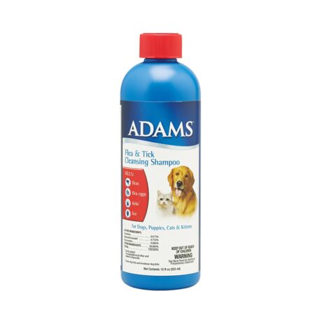 Adams Flea & Tick Cleansing Shampoo (12 OZ)