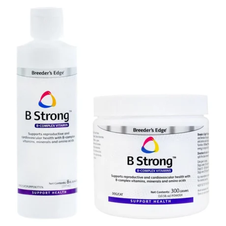 Breeders Edge B Strong Vitamin B Complex for Dogs & Cats | Reproductive & Energy Support