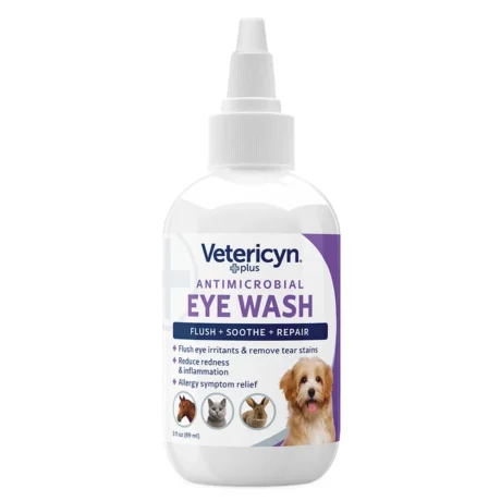 Vetericyn Plus — Antimicrobial Eye Wash — Gentle Eye Care for Pets