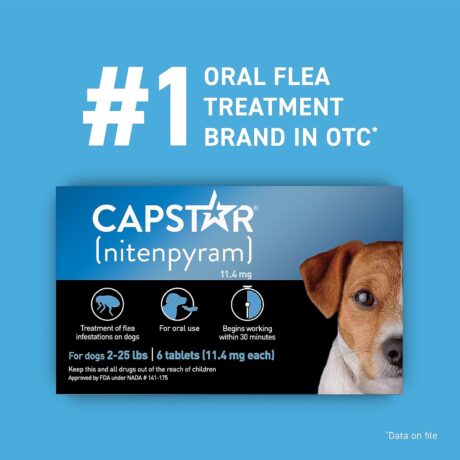 Capstar Oral Flea Treatment for Dogs & Cats | Fast-Acting Flea Control