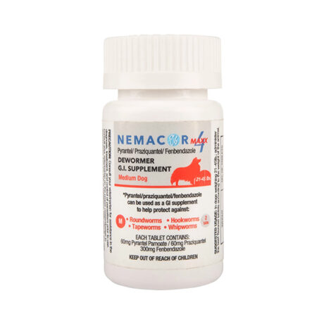 Nemacor Maxx 4 Dewormer for Dogs 21-120lb.