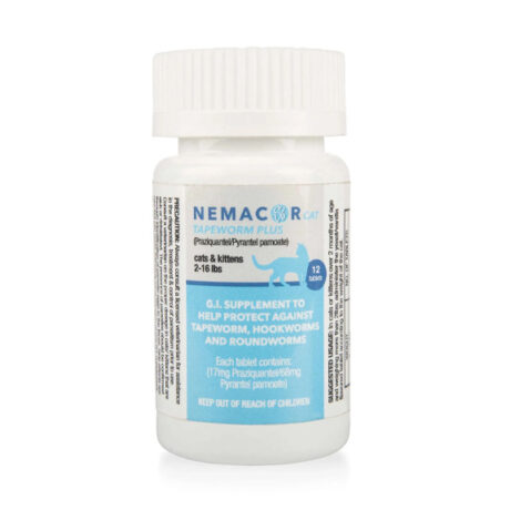 Nemacor Cat Tapeworm Plus Tablets – Dewormer for Cats