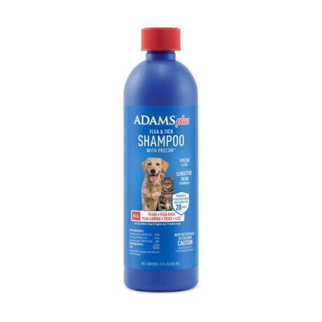 Adams Flea & Tick Shampoo for Dogs & Cats – Deep Cleansing & Pest Control