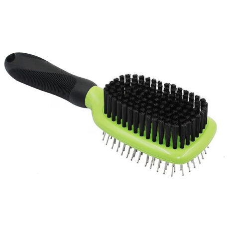 Double-Sided Pet Grooming Brush – Pin & Bristle Tool for Dogs and Cats