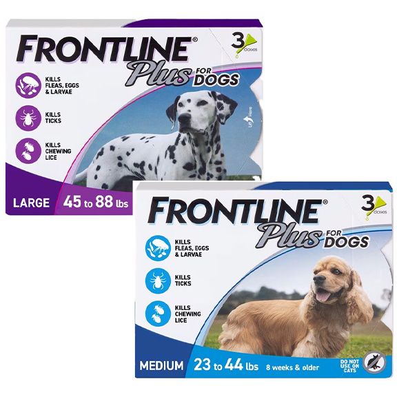 Frontline Plus Flea & Tick Spot Treatment for Dogs