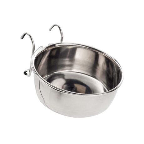 Wire Holder Coop Cup – Stainless Steel Pet Feeding Bowl